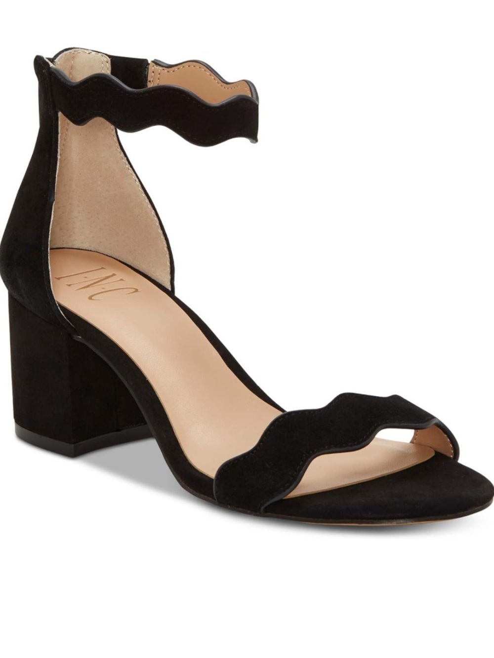 Inc Suede Block Heel Sandal